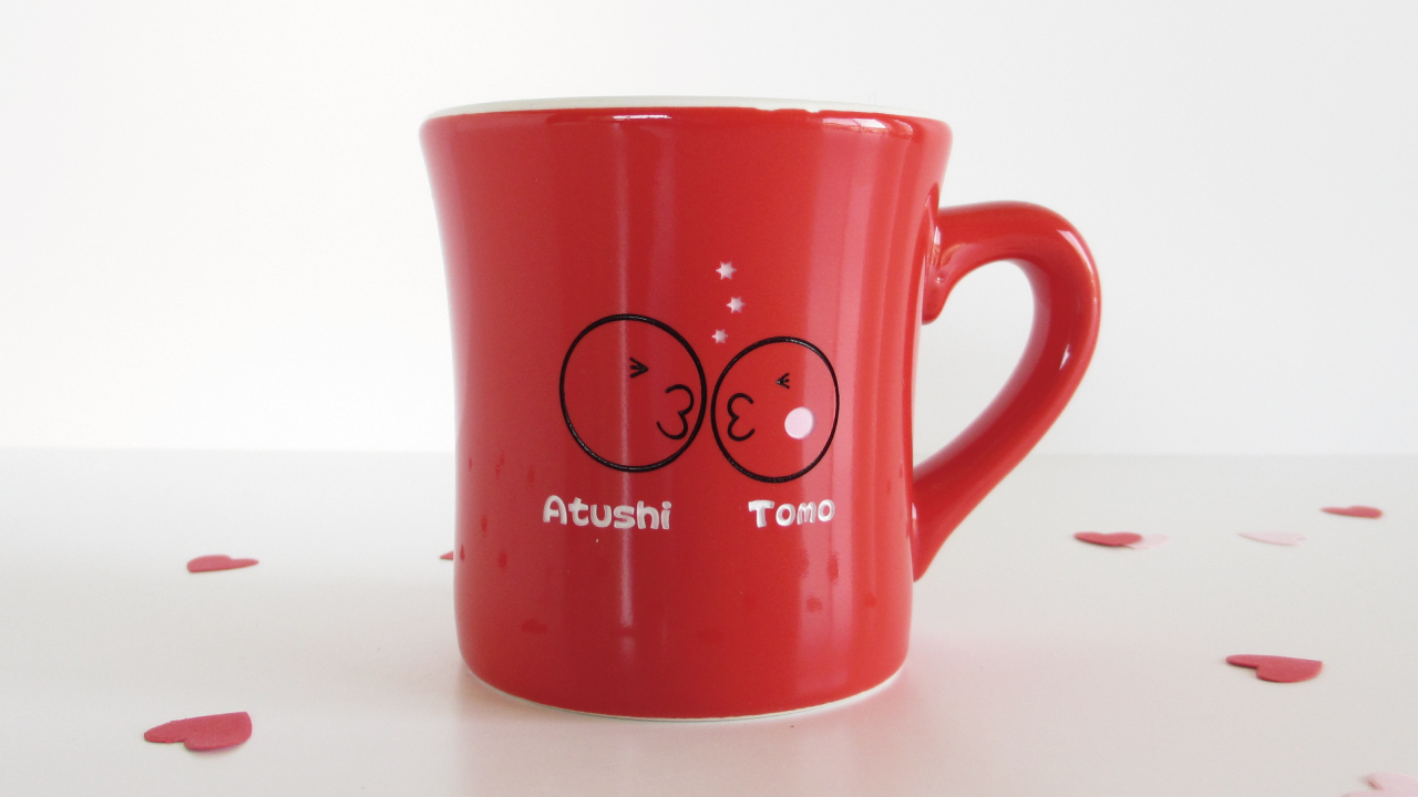 恋するふたりの夢手間手箱　うれしはずかし恋するKiss　マグカップ　